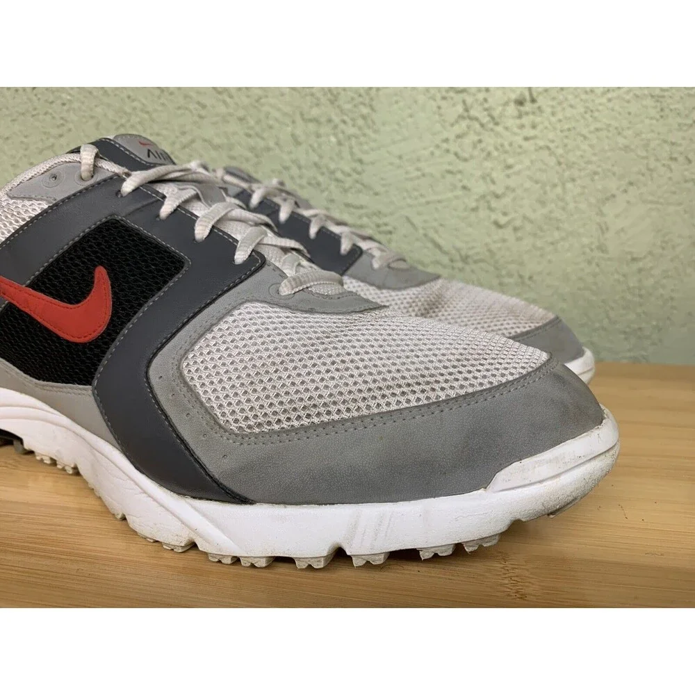 Nike Air Range WP Golf Shoes Size Men's 11.5‎ White Grey Red 418541-161